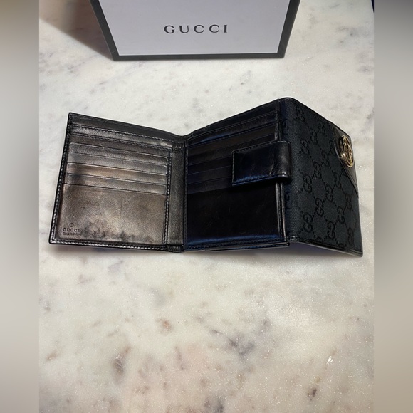 Gucci Black Canvas Wallet - Picture 4 of 10